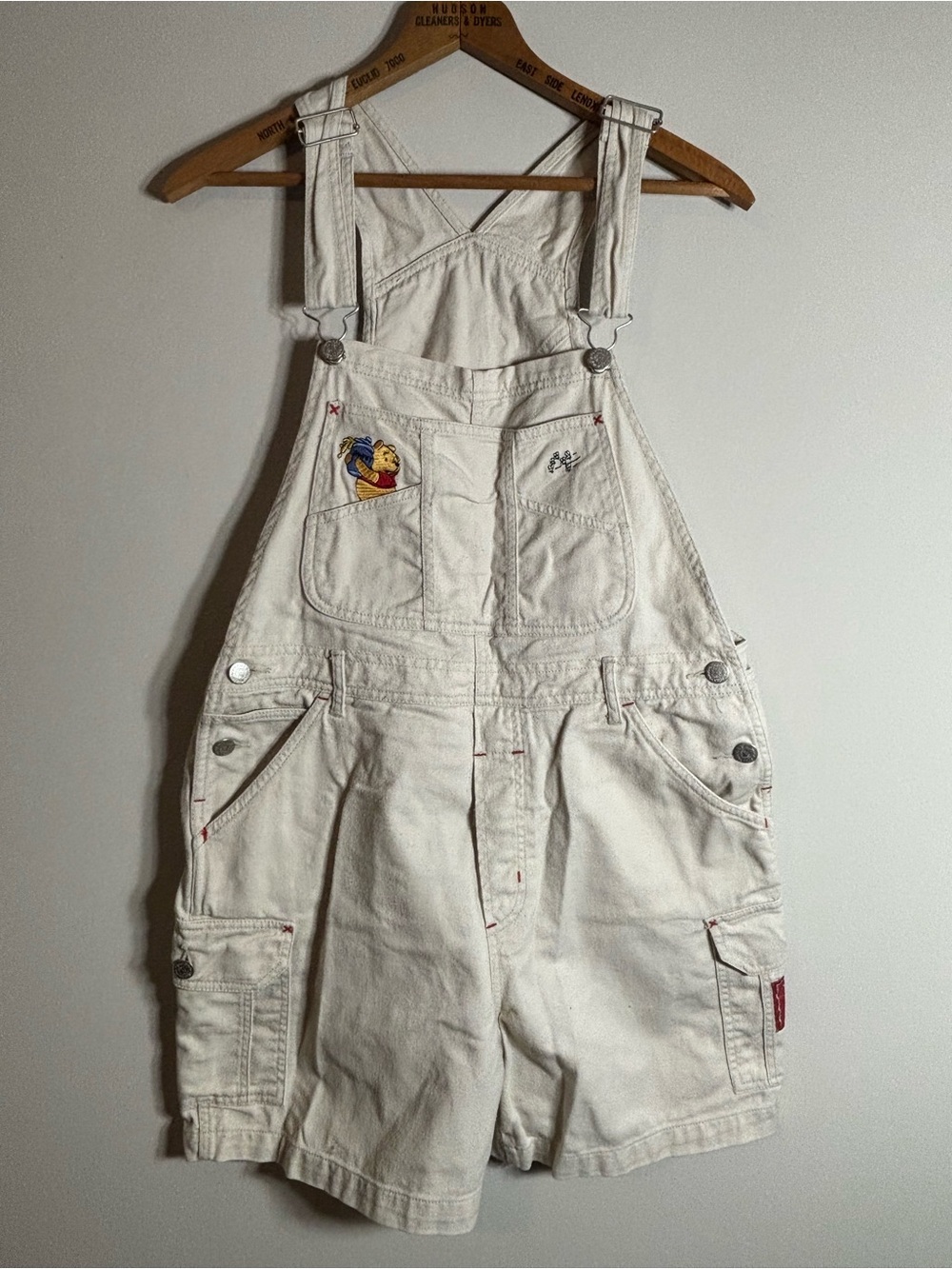 Vintage Winnie the Pooh Disney Short Overalls Medium
